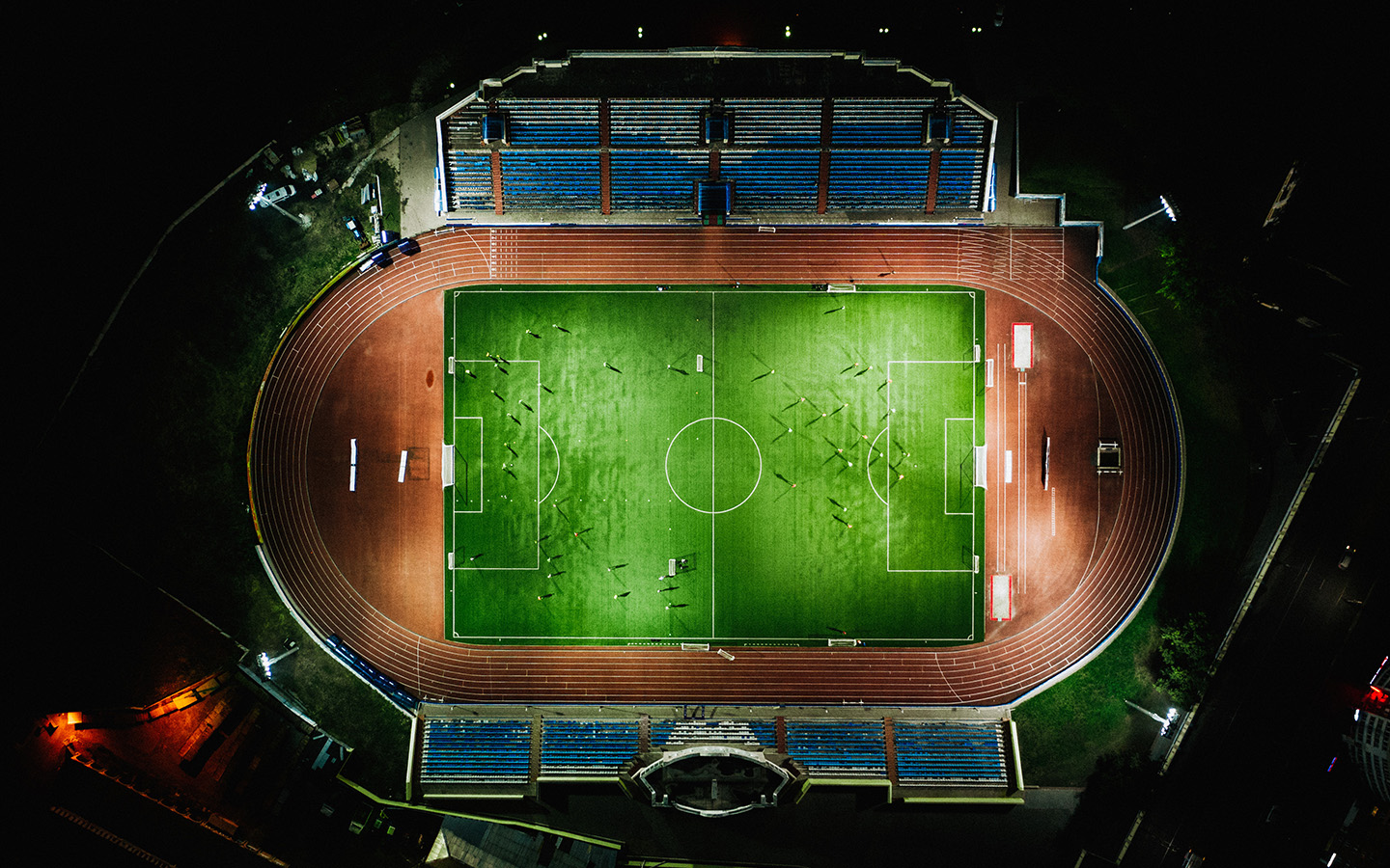 Satellite view of sports